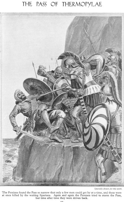 Thermopylae-hágó, 1940-es évek alkotó: Richard Henry Brock