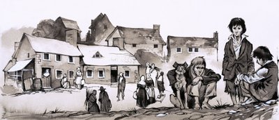 A szegénység által kísértett ember: Richard Cobden (gouache, papír) alkotó: Richard Hook