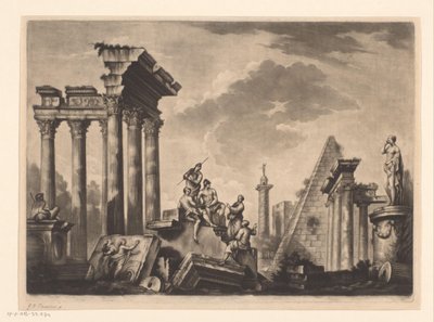Ruïnes te Rome alkotó: Richard Houston