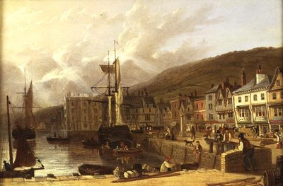 Kilátás Dartmouthra, Devon (olaj, vászon) alkotó: Richard Hume Lancaster