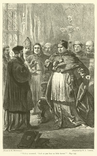 Wolsey így válaszolt: Mint ahogy te is csekély szívességet viselsz nekünk alkotó: Richard Huttula