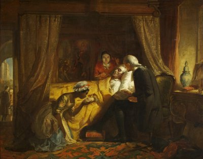 Edward Colston halála, 1844 körül (olaj, vászon) alkotó: Richard J. Lewis