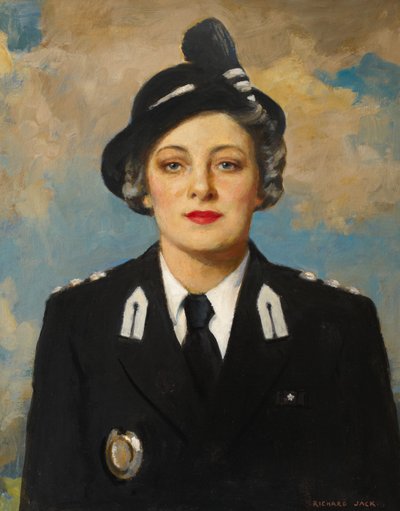 Muriel Elsie Gamage, 1950 körül (olaj, vászon) alkotó: Richard Jack