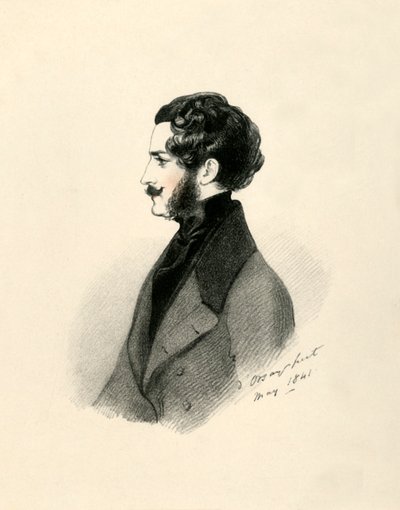 Edmund St John Mildmay, 1841. alkotó: Richard James Lane