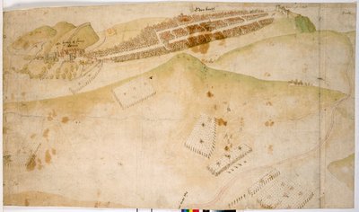 Egy színes terv, vagy madártávlatból Edinburgh városáról alkotó: Richard Lee