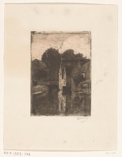 Házak a vízen alkotó: Richard Nicolaüs Roland Holst (signed by artist)
