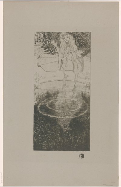 Mélisande a vízbe esett gyűrűjére néz alkotó: Richard Nicolaüs Roland Holst (signed by artist)