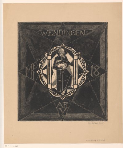 Borítóterv ehhez: Wendingen, 1918 alkotó: Richard Nicolaüs Roland Holst (signed by artist)