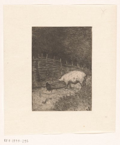 Malac eszik egy vályúból alkotó: Richard Nicolaüs Roland Holst
