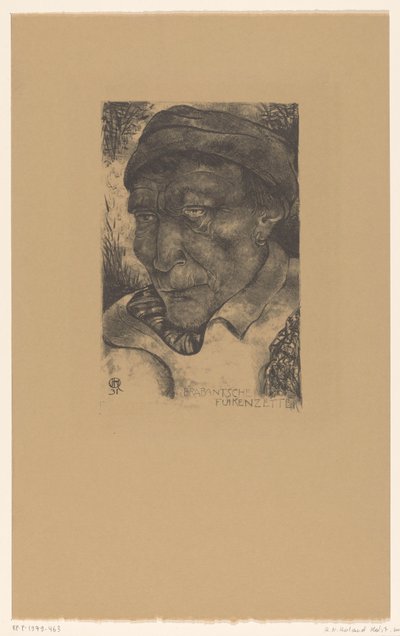 Brabantse fyke szetter (eredeti cím az objektumon) Brabant típusok (eredeti sorozatcím) alkotó: Richard Nicolaüs Roland Holst