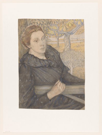 Henriëtte van der Schalk egy noordwijki kertben alkotó: Richard Nicolaüs Roland Holst