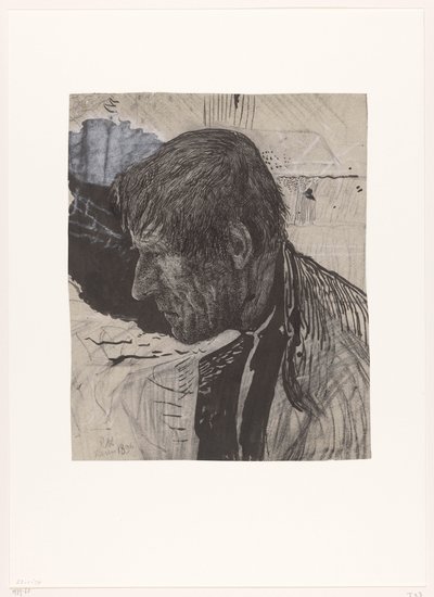 Egy férfi feje oldalról alkotó: Richard Nicolaüs Roland Holst