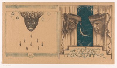 Borítóterv a következőhöz: Twists, Mask Number, 1920 alkotó: Richard Nicolaüs Roland Holst