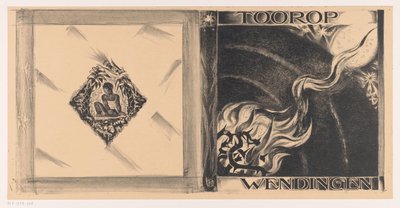 Borítóterv a következőhöz: Wendingen, Toorop, 1928 alkotó: Richard Nicolaüs Roland Holst