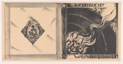 Borítóterv a következőhöz: Wendingen, Toorop, 1928 alkotó: Richard Nicolaüs Roland Holst