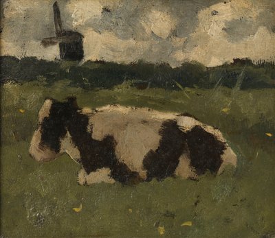 Pihenő tehén malomban alkotó: Richard Nicolaüs Roland Holst