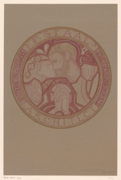 Bélyegterv: J.F. Acél alkotó: Richard Nicolaüs Roland Holst