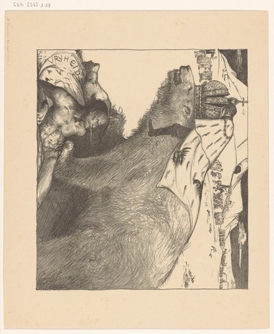 Miklós orosz cár az orosz medvéről Az orosz medve békét ordít (eredeti cím) alkotó: Richard Nicolaüs Roland Holst
