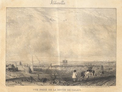 Abbeville – Kilátás a Calais felé vezető útról alkotó: Richard Parkes Bonington