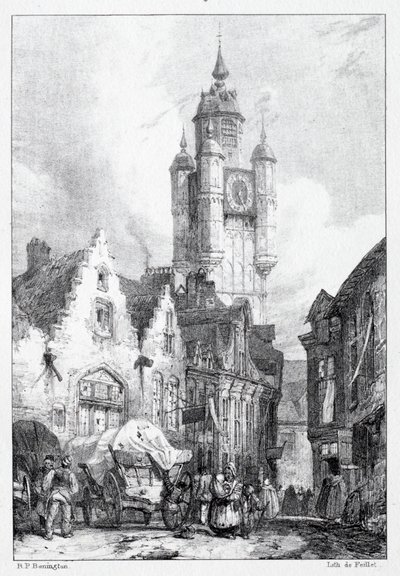 Bergues: A piactorony alkotó: Richard Parkes Bonington