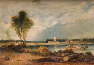 Normandiai táj, 1934. század alkotó: Richard Parkes Bonington