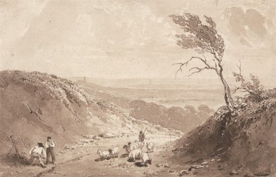 Útmunkások Lillebonne közelében alkotó: Richard Parkes Bonington