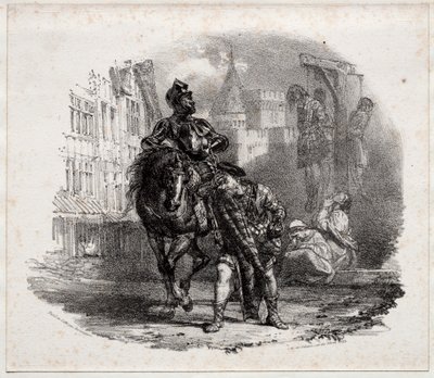 A menekülés az Argyle kastélyból alkotó: Richard Parkes Bonington