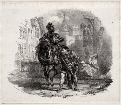 A menekülés az Argyle-kastélyból, 1826. alkotó: Richard Parkes Bonington