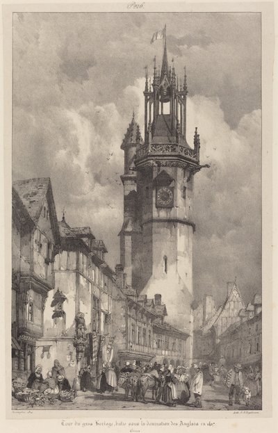 A gros-horloge-i torony, Évreux alkotó: Richard Parkes Bonington