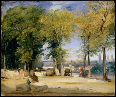 Kilátás Rouen közelében alkotó: Richard Parkes Bonington