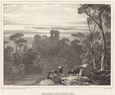 Bothwell kastélya alkotó: Richard Parkes Bonington after Francois Alexandre Pernot