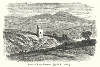A Wheal Fortune romjai (metszet) alkotó: Richard Principal (after) Leitch
