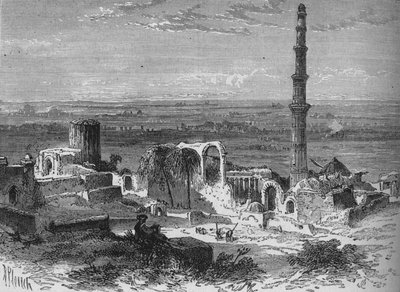 Nézet Delhi környékén, 1880 alkotó: Richard Principal Leitch