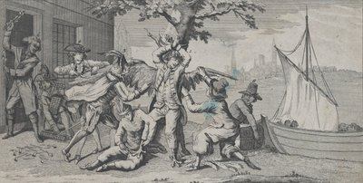 Va de Bon Coeur, az Amerikai Kongresszus egyik tagja az angol admiralitás katonáinak szentelte..., 1778. alkotó: Richard Purcell