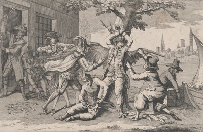Va de Bon Coeur, az Amerikai Kongresszus egyik tagja az angol admiralitás katonáinak szentelte..., 1778. alkotó: Richard Purcell