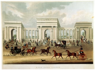 "Hyde Park Corner", 1828 alkotó: Richard Rosenberg