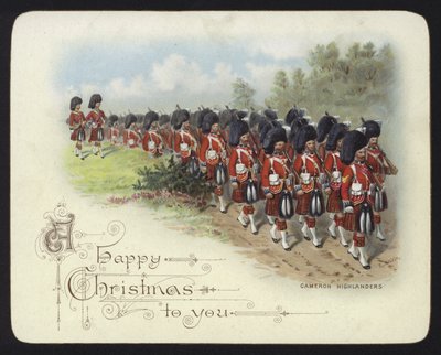 Cameron Highlanders (chromolitho) alkotó: Richard Simkin