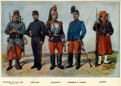 A francia hadsereg típusai, 1919. alkotó: Richard Simkin