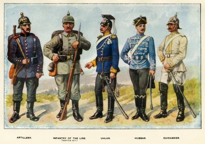A német hadsereg típusai, 1919. alkotó: Richard Simkin