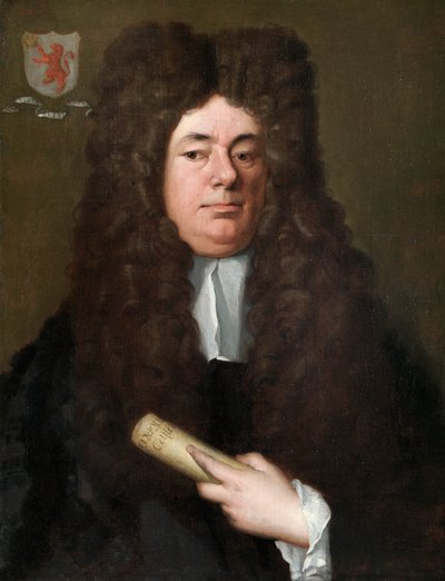 William Petyt a kezében a Magna Carta másolatával, 1690 körül (olaj, vászon) alkotó: Richard Van Bleek