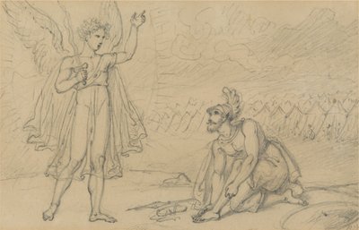 Józsué és az angyal (Józsué 5:13) alkotó: Richard Westall
