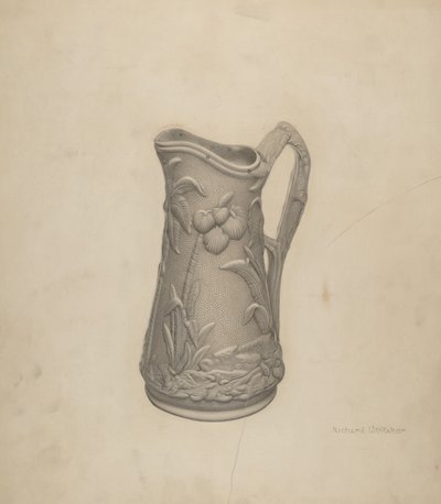 Parian Ware szirupos kancsó alkotó: Richard Whitaker