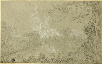 A Dee folyó partjai Eaton Hall közelében, Cheshire-ben alkotó: Richard Wilson