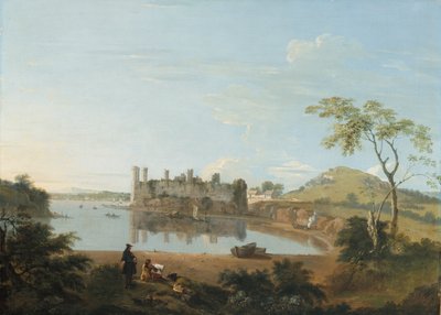 Caernarvon kastély, 1744 körül (olaj, vászon) alkotó: Richard Wilson