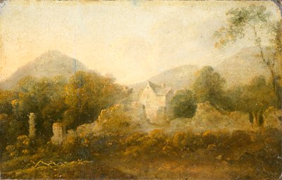 "Táj kunyhóval", 1733-1782 alkotó: Richard Wilson