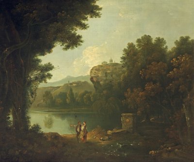A Tiberisben Róma mellett (olaj, vászon) alkotó: Richard Wilson