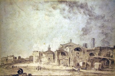 Diocletianus fürdője, Róma alkotó: Richard Wilson
