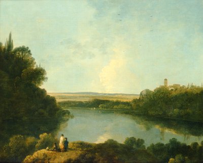 A Nemi-tó Róma közelében, 1760 körül (olaj, vászon) alkotó: Richard Wilson