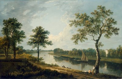 A Temze a Marble Hill közelében 1762 körül (olaj, vászon) alkotó: Richard Wilson