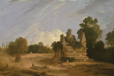 Horatii és Curiatii sírja (olaj, vászon) alkotó: Richard Wilson